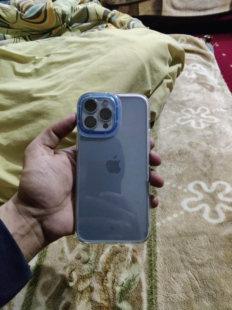 Apple iPhone 13 Pro Max Skyfall Clear Case by Caseology - ACS03902 - Royal Sky Blue - Customer Photo From Dr Wajahat Baig 