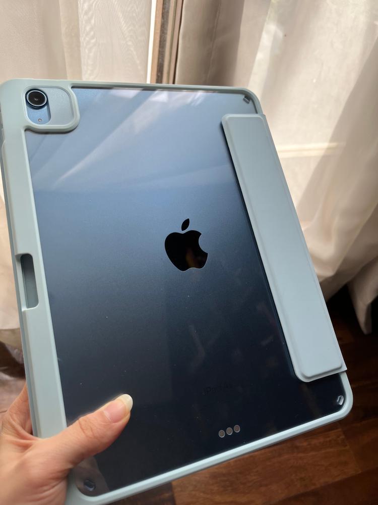 iPad Air 5 2022 Rebound Hybrid Case Pro Stand Case with Detachable Cover & Pencil Holder - Sky Blue also for iPad Air 4 2020 / iPad Pro 11 - Customer Photo From Haya Adil