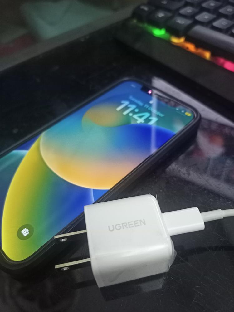 UGREEN Mini 20W USB C Charger - PD Fast Charger Block USB-C Power Adapter Compatible with iPhone 13/13 Mini/13 Pro/13 Pro Max & iPhone 12 Series - White - 10219 - Customer Photo From Ibrahim 