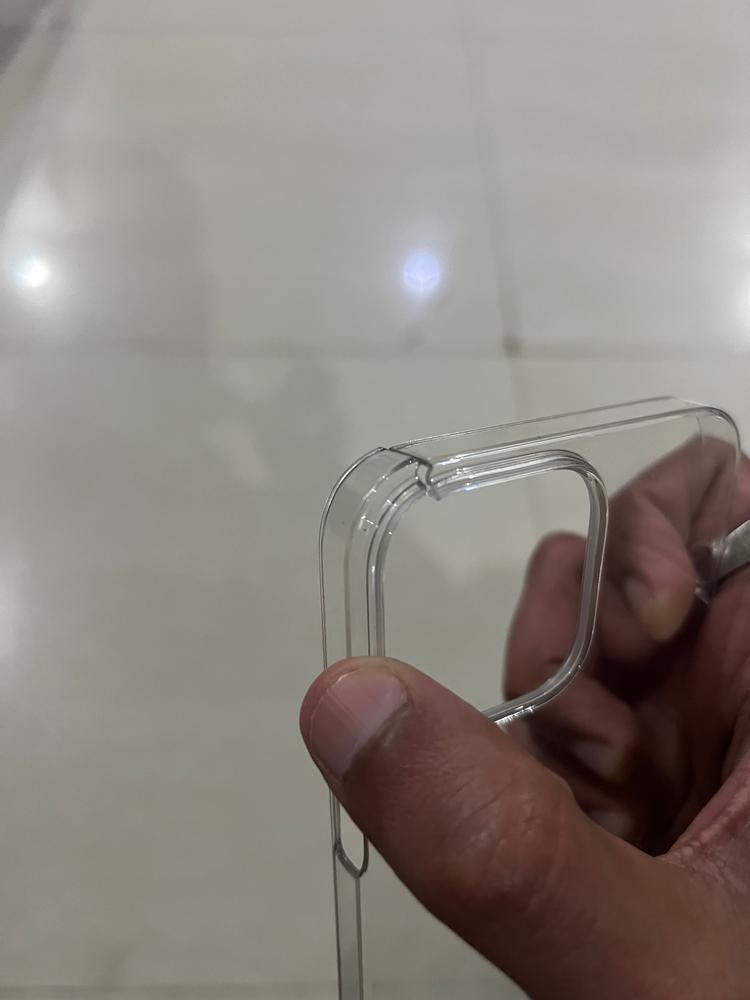 Apple iPhone 13 Pro Max Air Skin Super Thin Non Yellowing Case by Spigen - ACS03196 - Crystal Clear - Customer Photo From Hamza Ahmed Ali