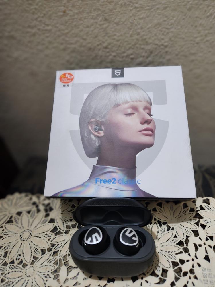 SoundPEATS Free2 classic Wireless Earbuds Bluetooth V5.1 Headphones with 30Hrs Playtime in-Ear Wireless Earphones with Immersive Stereo Sound - AMT - Black - Customer Photo From Umair Farooq