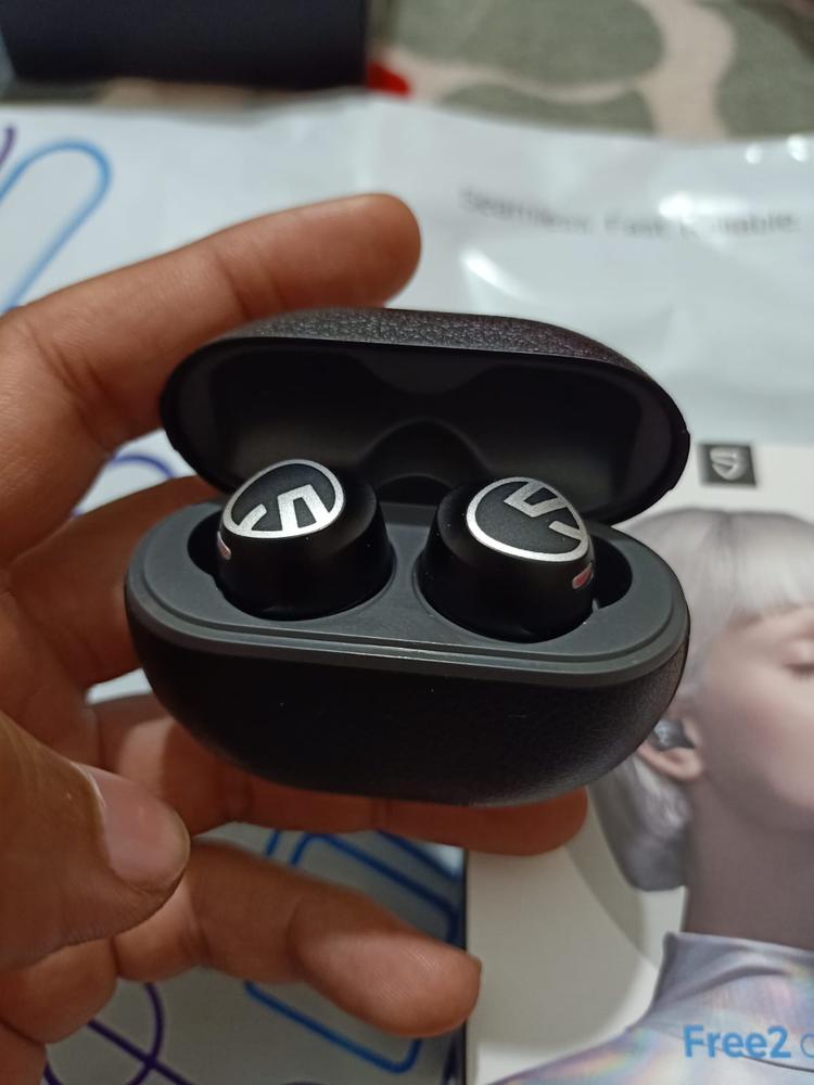SoundPEATS Free2 classic Wireless Earbuds Bluetooth V5.1 Headphones with 30Hrs Playtime in-Ear Wireless Earphones with Immersive Stereo Sound - AMT - Black - Customer Photo From Ali Nawaz