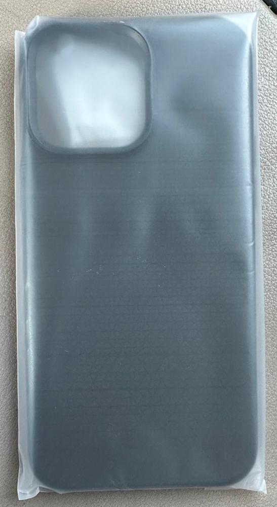 Apple iPhone 14 Pro Max Liquid Air Case by Spigen - ACS04813 - Matte Black - Customer Photo From Hassan