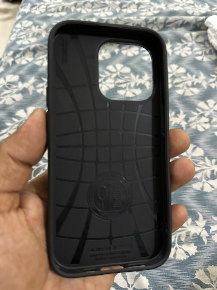 Apple iPhone 14 Pro Liquid Air Case by Spigen - ACS04957 - Matte Black - Customer Photo From Sheeraz 