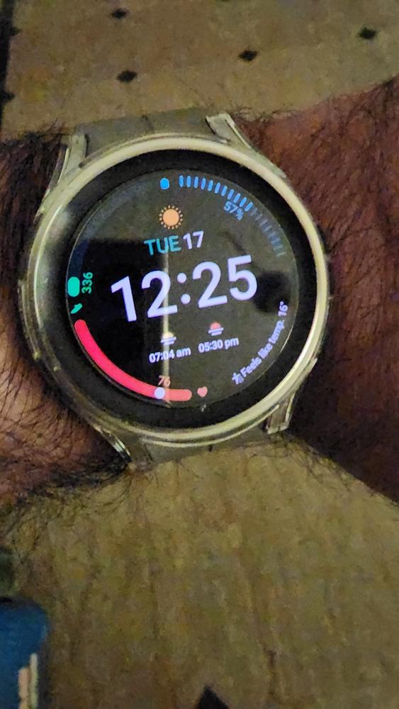 Galaxy Watch 5 Pro Case for 45 mm Thin Fit Case & Tempered Glass - ACS05400 - Crystal Clear - Customer Photo From Umar Jamil 