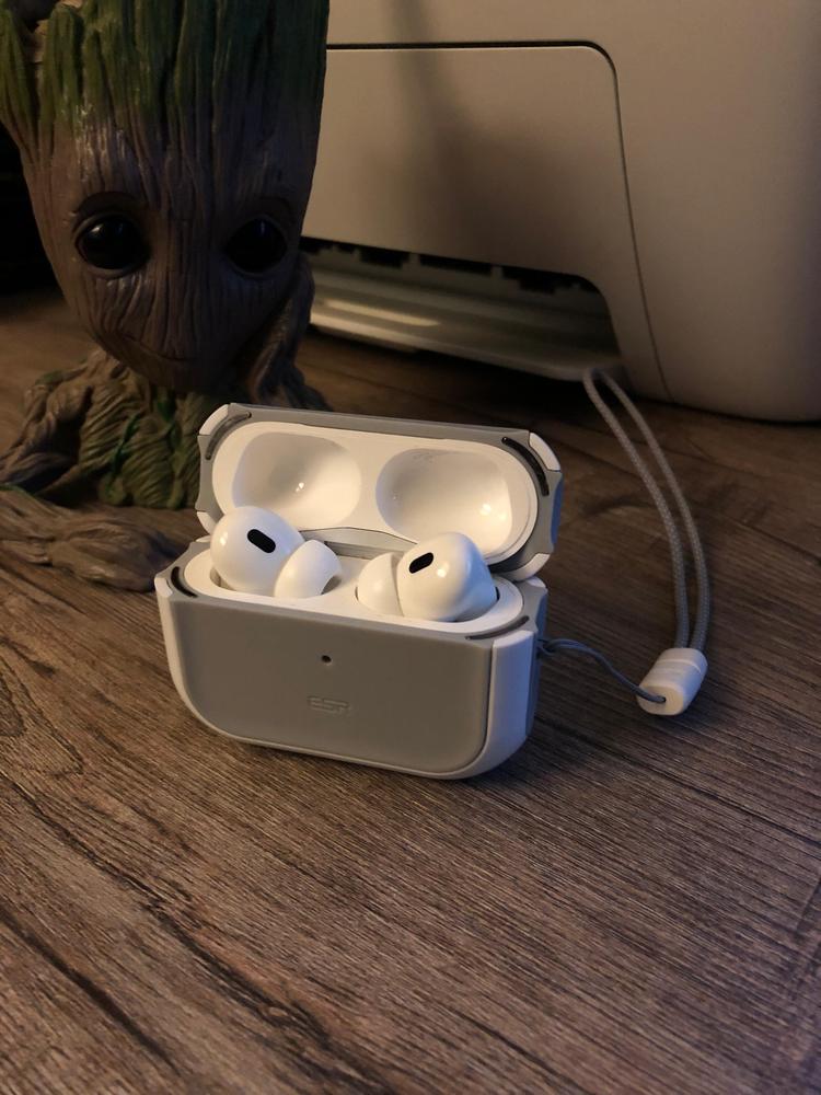 AirPods Pro 2022 Orbit Hybrid Case by ESR Magsafe Ready -  White - Customer Photo From Ahmad