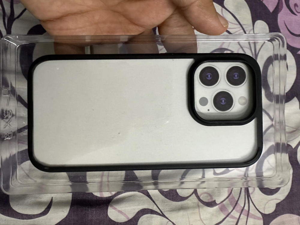 Apple iPhone 14 Pro Ultra Hybrid TPU + PC Case by Spigen - ACS04961 - Matte Black - Customer Photo From Ali Raza Jamshaid