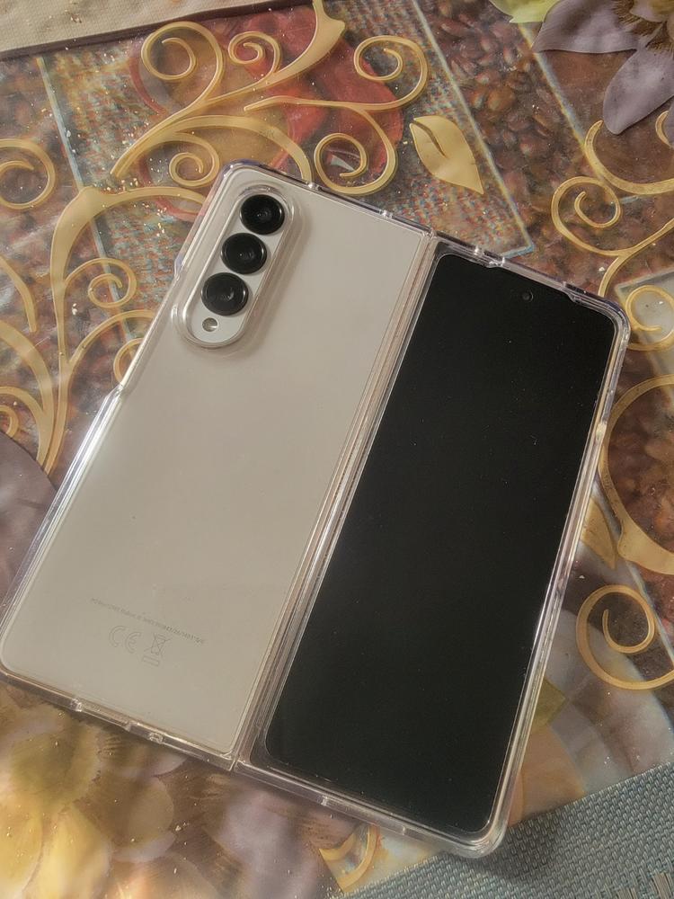 Galaxy Z Fold 4 Crystal Hybrid Transparent Case by Spigen - ACS05101 - Crystal Clear - Customer Photo From waqas malik