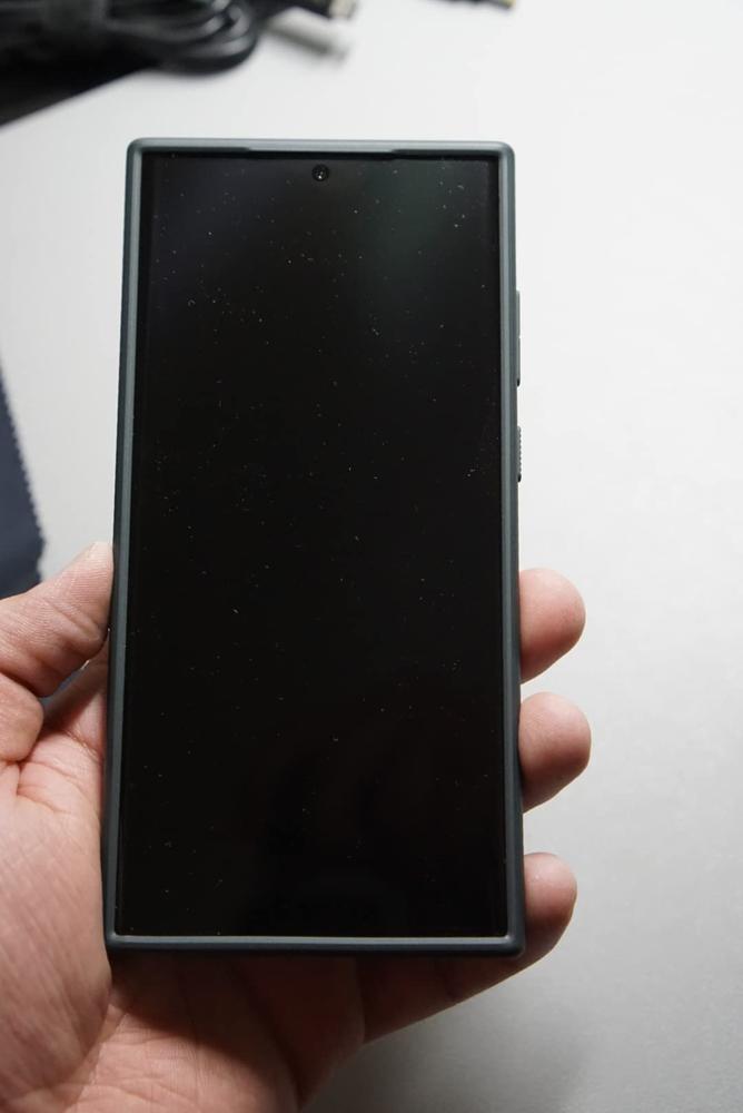 Galaxy S23 Ultra Liquid Air Case by Spigen ACS05614 � Matte Black - Customer Photo From Amazon Import