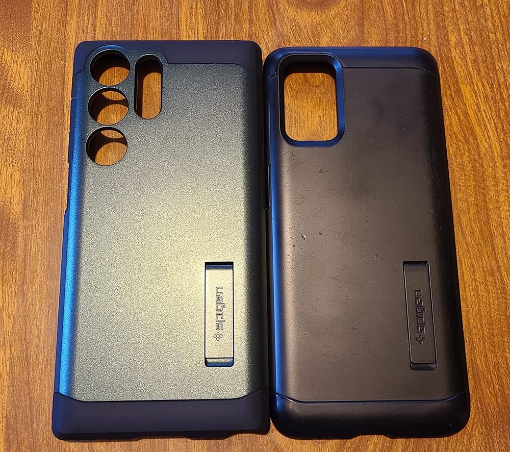Galaxy S23 Ultra Tough Armor Case by Spigen � ACS05623 � Black - Customer Photo From Amazon Imported