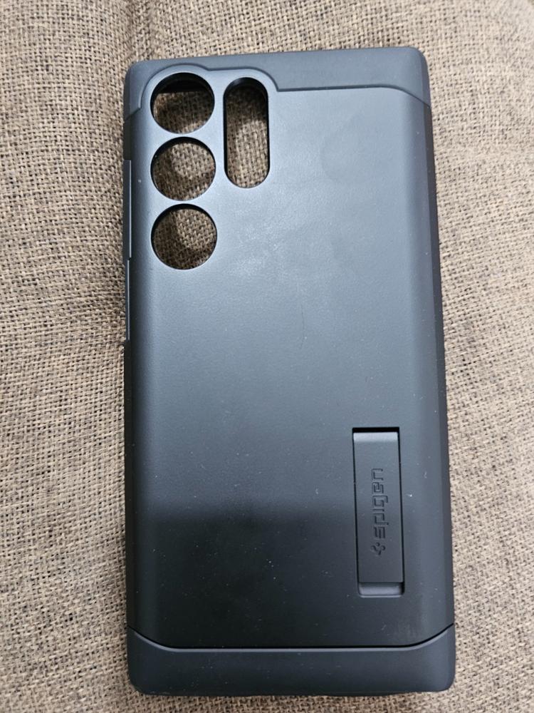 Spigen Matte Black Rugged Armor Case - For Samsung Galaxy S23 Ultra