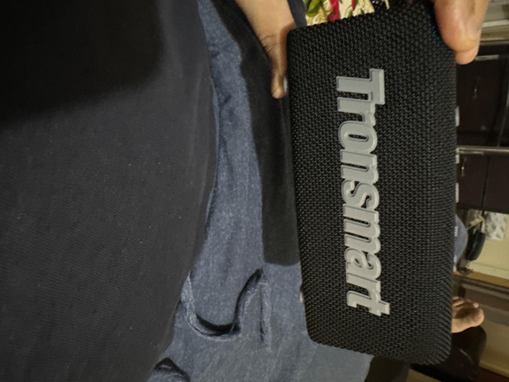 Tronsmart Trip Portable Bluetooth Speaker with 10W Output, Bluetooth 5.3, IPX7 Waterproof, 20H Playtime, Built-in Mic - Black - Customer Photo From sajjad 