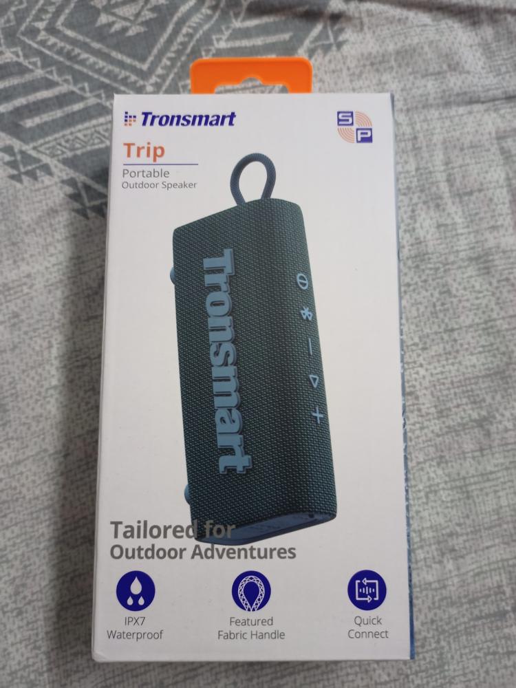 Tronsmart Trip Portable Bluetooth Speaker with 10W Output, Bluetooth 5.3, IPX7 Waterproof, 20H Playtime, Built-in Mic - Blue - Customer Photo From Ehtisham 