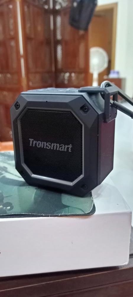 Tronsmart Groove 2 Bluetooth Speaker, Portable Speakers Bluetooth Wireless with Extra Bass, IPX7 Waterproof Speaker With RGB Light, Bluetooth 5.3, 18H Playtime, AUX, TF Card, Mini Shower Speaker - Black - Customer Photo From Taeim Tallal