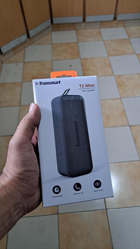 Tronsmart T2 Mini Portable Speaker Mini 10W Bluetooth Speaker, Up to 18 Hours Playtime, TWS, IPX7 Waterproof - Gray - Customer Photo From Faizan Ahmed