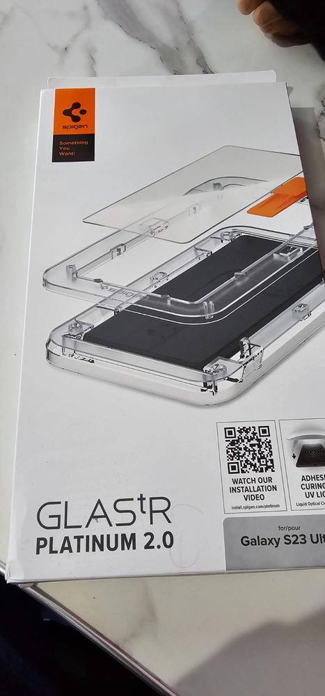 Galaxy S23 Ultra Platinum Glass Protector 1 PACK & Guide Tray 2.0 - AGL05944 - Customer Photo From Waqas Ali 