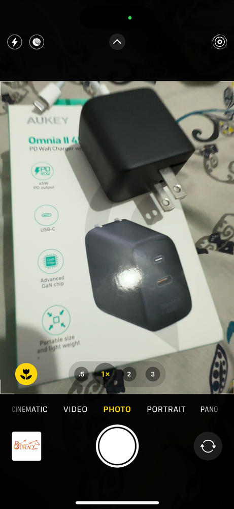 Aukey Omnia II 45w GaN PD 1 Port Wall Charger with PPS Support for Samsung Super Fast Charging - PA-B2T - Customer Photo From Noman Arif