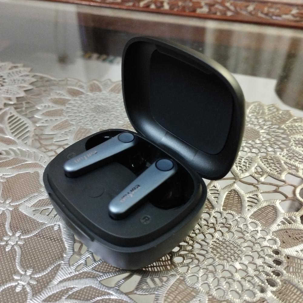 EarFun Air Pro 3 Noise Cancelling Wireless Earbuds Qualcomm® aptX™ Adaptive Sound 6 Mics CVC 8.0 ENC Bluetooth 5.3 Earbuds Multipoint Connection 45H Playtime App Customize EQ Wireless Charging - Black - Customer Photo From Abdul Rehman Ghazi