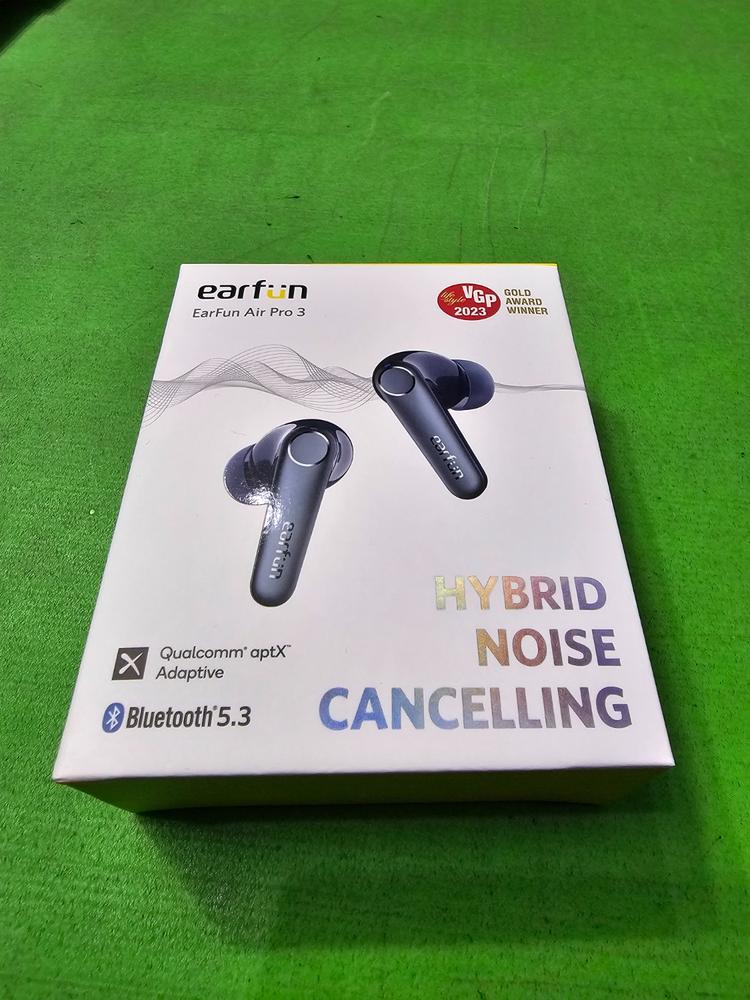 EarFun Air Pro 3 Noise Cancelling Wireless Earbuds Qualcomm® aptX™ Adaptive Sound 6 Mics CVC 8.0 ENC Bluetooth 5.3 Earbuds Multipoint Connection 45H Playtime App Customize EQ Wireless Charging - Blue - Customer Photo From Aman Fiaz
