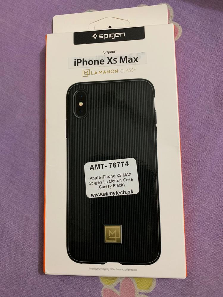 Spigen iPhone XS Max Case La Manon Classy Black 065CS24958 - Customer Photo From Wasif .