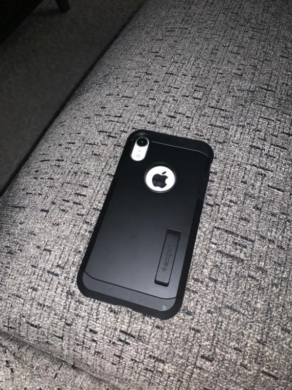 iPhone XR Tough Armor Case Spigen Black - Customer Photo From Amazon Imports
