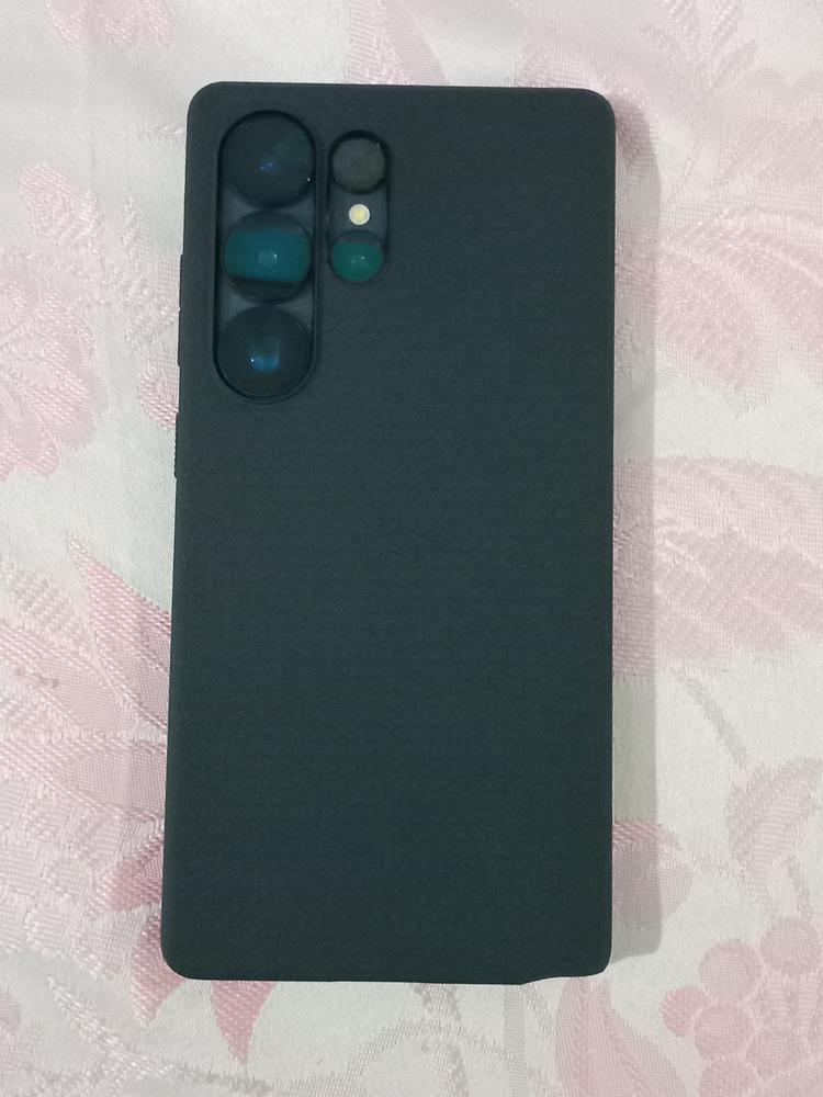 Samsung Galaxy S25 Ultra Liquid Air Case By Spigen - ACS08953 - Matte Black - Customer Photo From Jawad