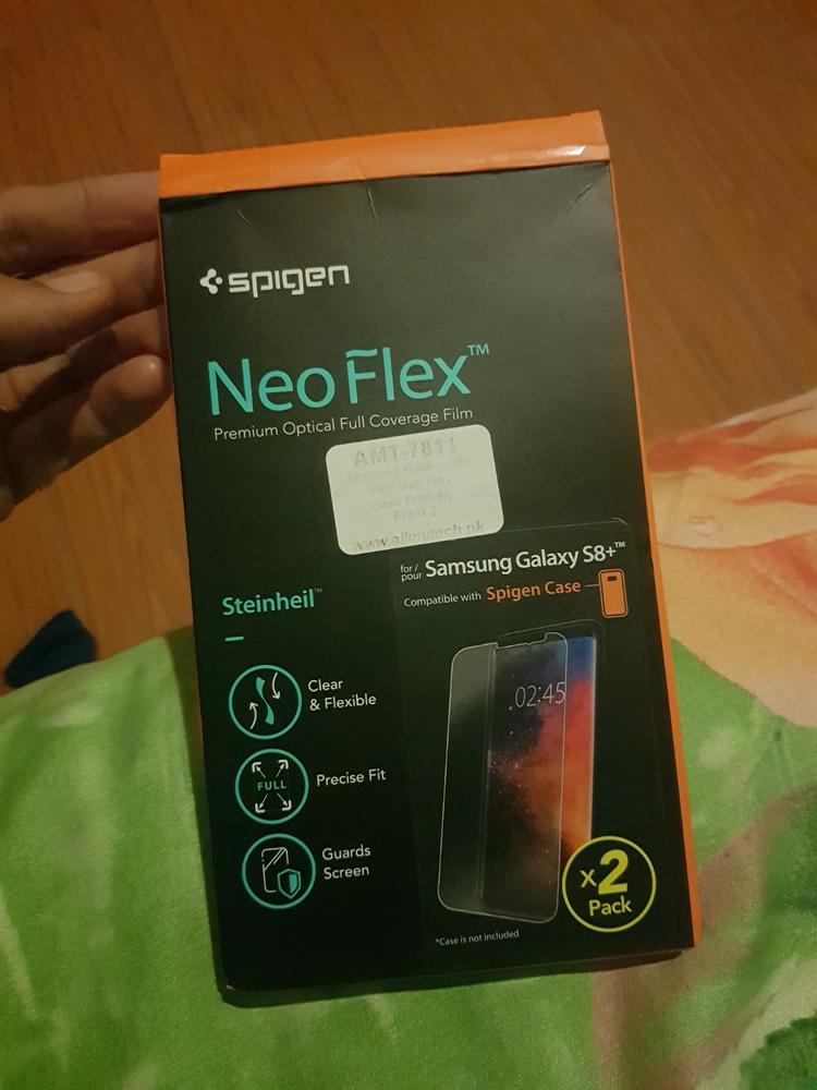 Galaxy S8 Plus Spigen Neo Flex Case Friendly Screen Protector - 2 PACK - Customer Photo From Asim Khan