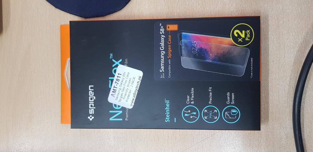 Galaxy S8 Plus Spigen Neo Flex Case Friendly Screen Protector - 2 PACK - Customer Photo From Iqtidar Haider