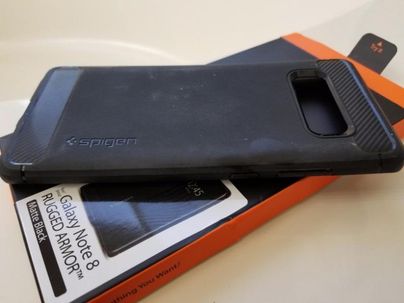 Samsung Galaxy Note 8 Spigen Original Rugged Armor Case - Customer Photo From Amazon Imports