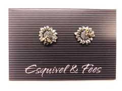Esquivel And Fees Sunflower Jewelry Silver And 14k Gold Handmade Sunflower With Bee Earrings  SFTX2-TNBEE Review