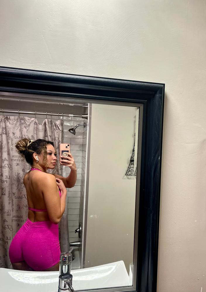 V Back Shorts - Customer Photo From Ava