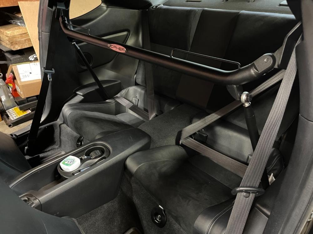 Cipher Seat Belt Harness Bar FRS BRZ 86 2013 2021 Black Redline360
