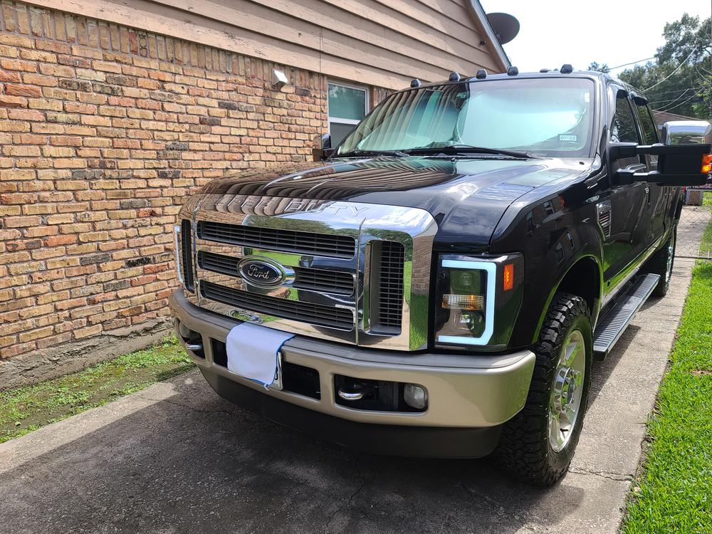 Spec-D Projector Headlights Ford F250 F350 F450 (08-09-10) LED C-Bar –  Redline360