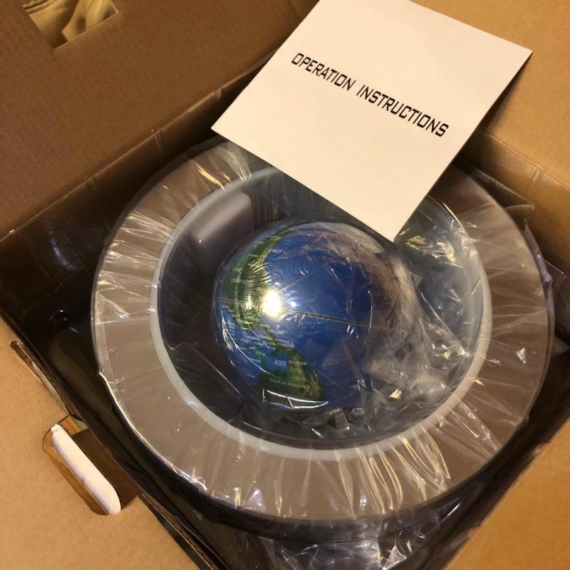 4 Inch Magnetic Levitation Floating Globe World Map Lamp Anti