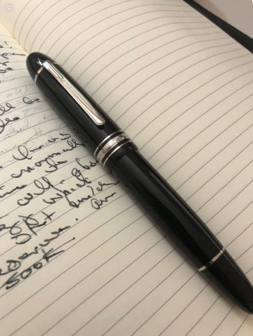 Montblanc Meisterstuck Fountain Pen - 149 Black - Platinum Trim