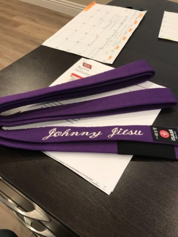 Isami Purple Belt - Customer Photo From Johnny D.