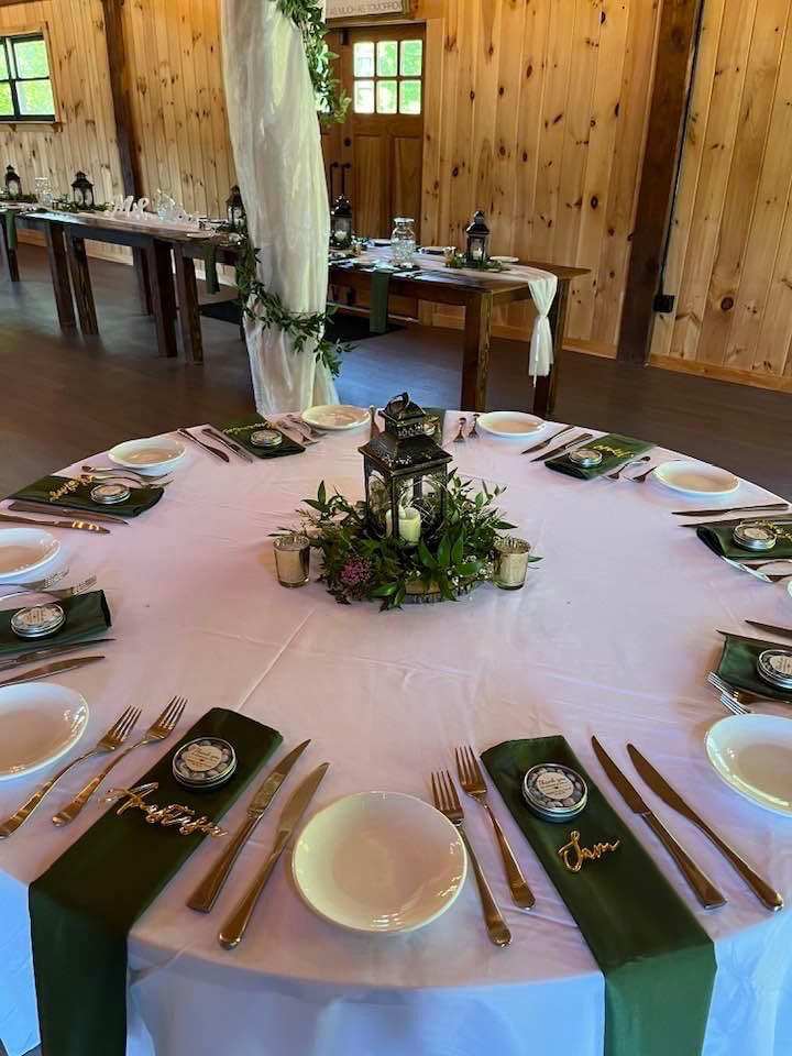 5 Pack 20"x20" Olive Green Polyester Linen Napkins | TableclothsFactory