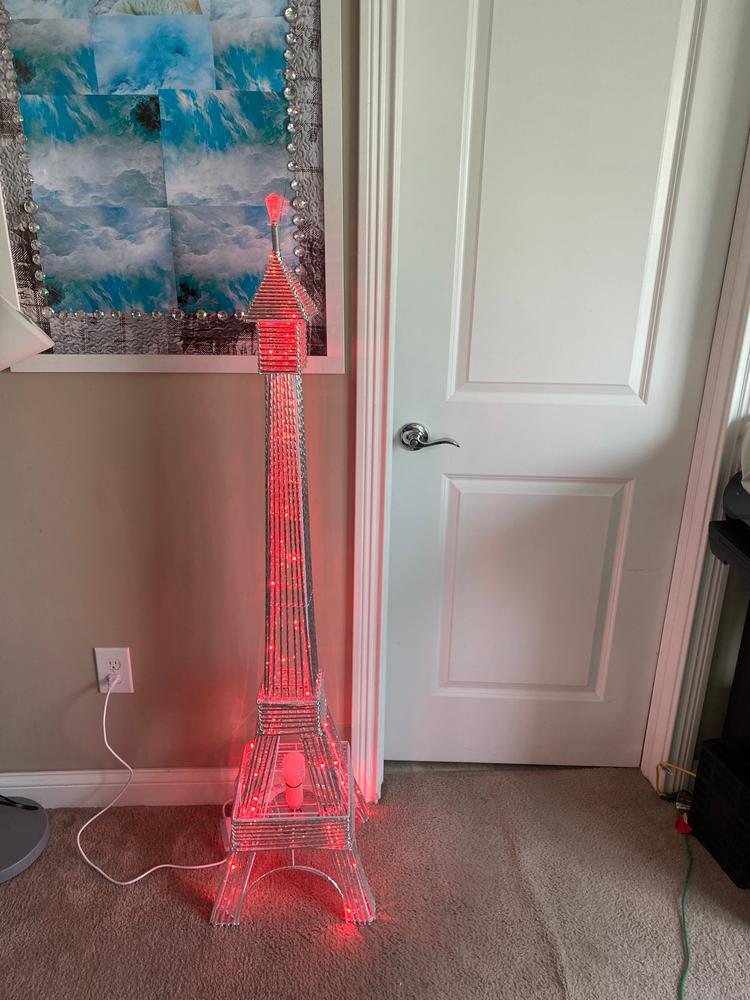 10" LED Light Up Eiffel Tower Centerpiece Color Changing Eiffel