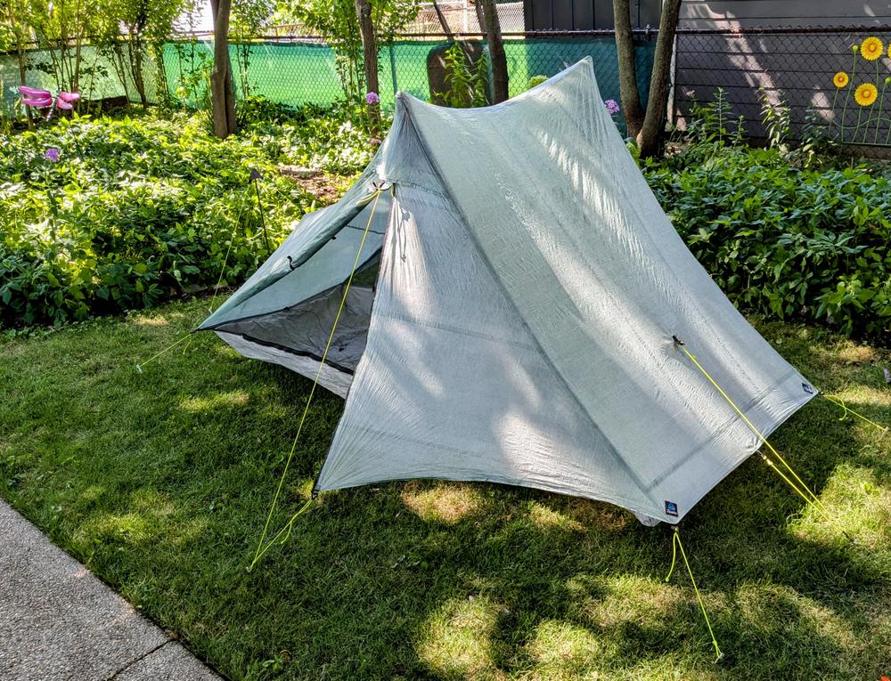 Zpacks Offset Solo Tent 試し張りのみ美品 Made in USA◇Zpacks「Plex Solo Classic Tent 1人用テント