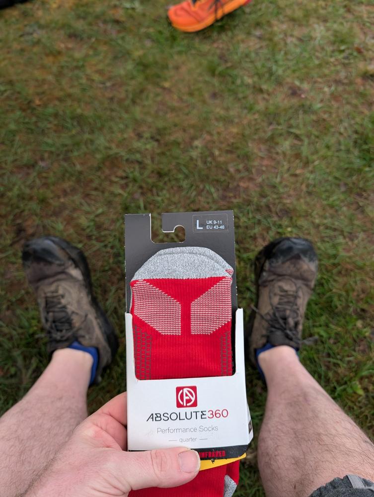 Performance Running Socks - Quarter - Customer Photo From Chris Ward