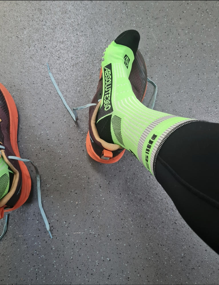 [BE SEEN] Performance Running Socks - Quarter - Customer Photo From Trina Dawkins