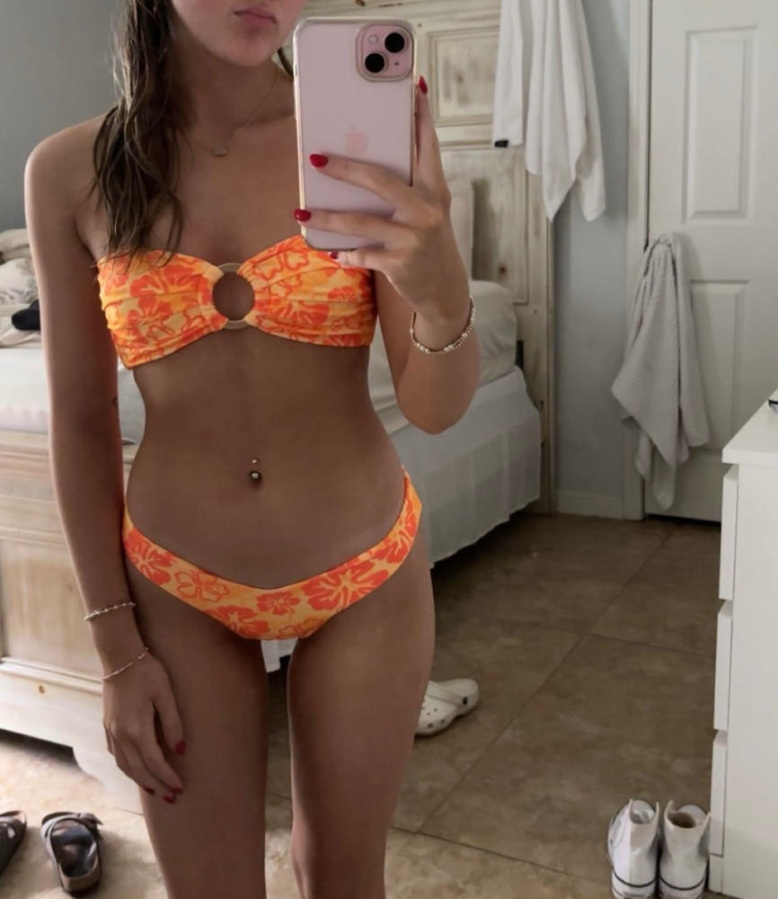 Cheeky V Bikini Bottom - Tangerine Dreams - Customer Photo From Hailey Nettles