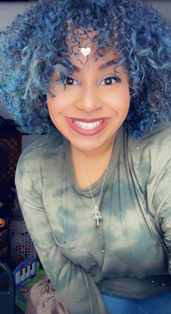 Curl Color Cool Blue - Customer Photo From Sarah McKenzie