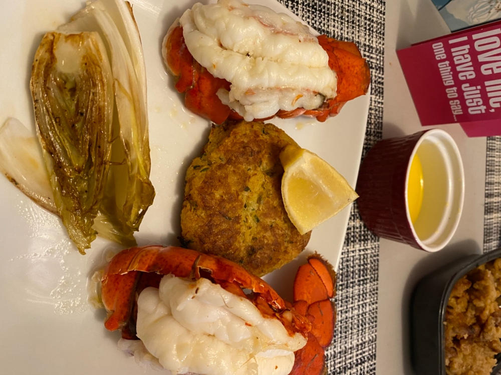 Stuffed Maine Lobster Tail Dinner for 4 - Customer Photo From amy kirkpatrick
