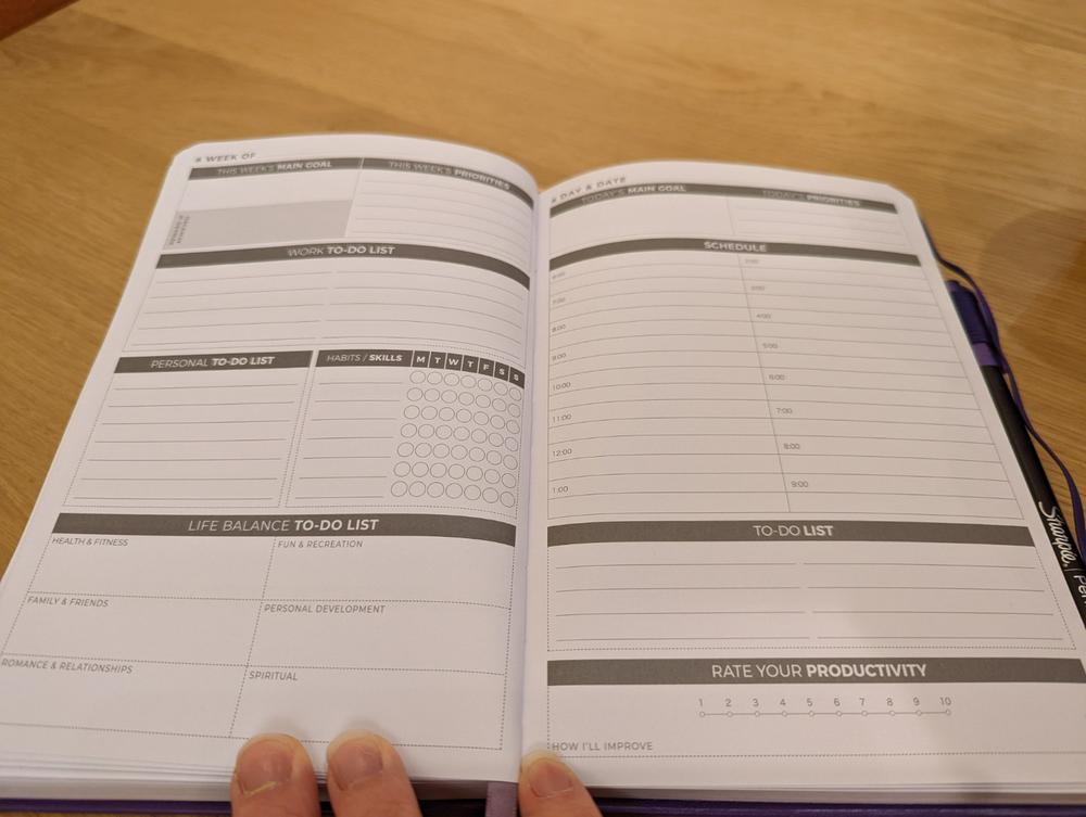 Undated Daily Planner - Life is Better With A Plan - Customer Photo From Clarissa Swafford