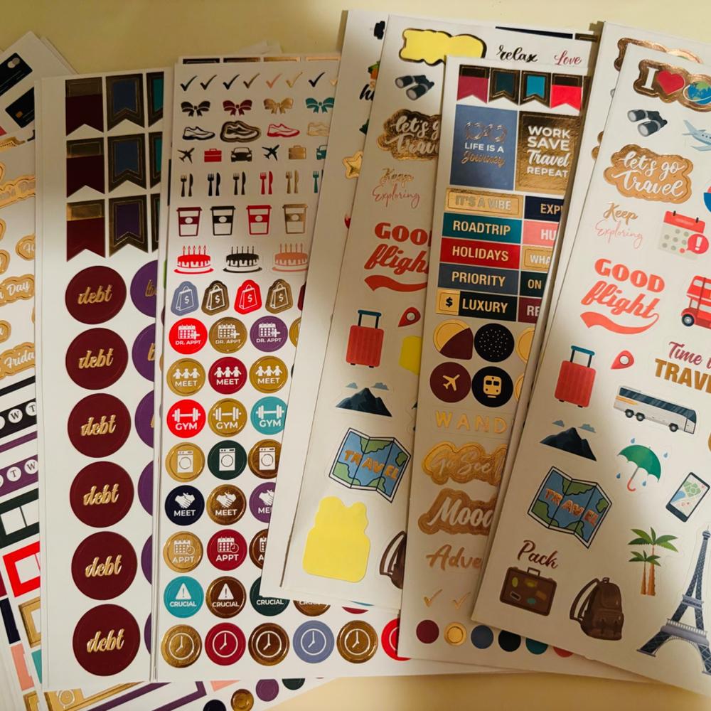 Foil weekly kit BUNDLE - Happy Planner BIG stickers (F-110) – Jump