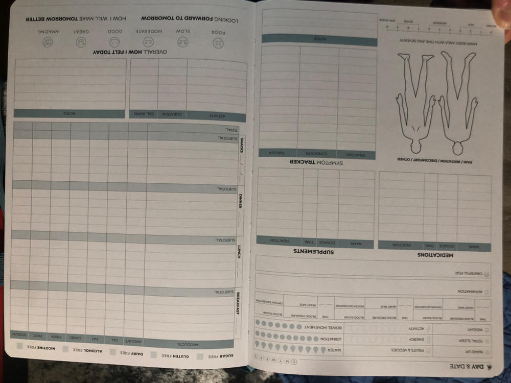 Medical Planner Daily - Biohack Your Way To Health - Customer Photo From Sara Jacoway