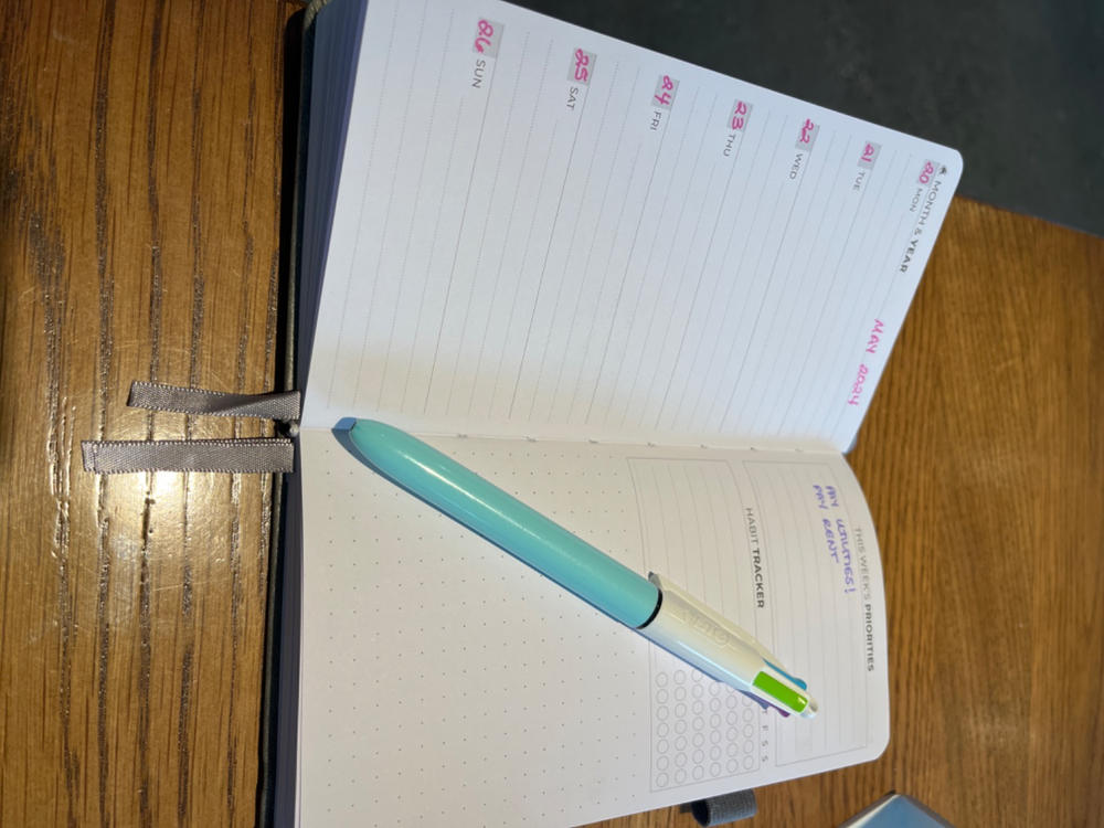 Pocket Weekly Planner - All Of Your Goals in One Pocket - Customer Photo From Chantara Jovanee