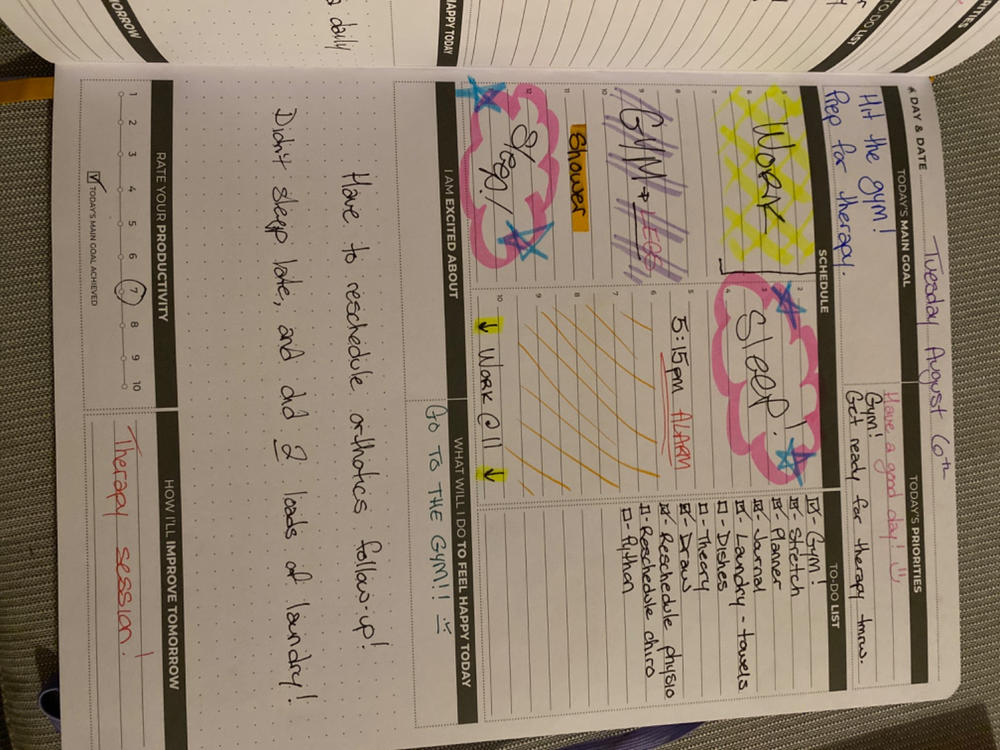 Planner Daily PRO - lasts 3 months - Customer Photo From Kelsey McKay