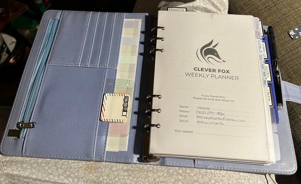 Weekly Planner Binder - Stay On Track & Never Miss Important Dates - Customer Photo From Nikky